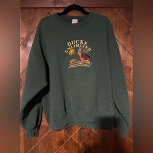 Vintage Ducks Unlimited Green Crewneck